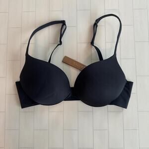 NWT SKIMS Ultimate Push Up Plunge Bra - Onyx 32C*
